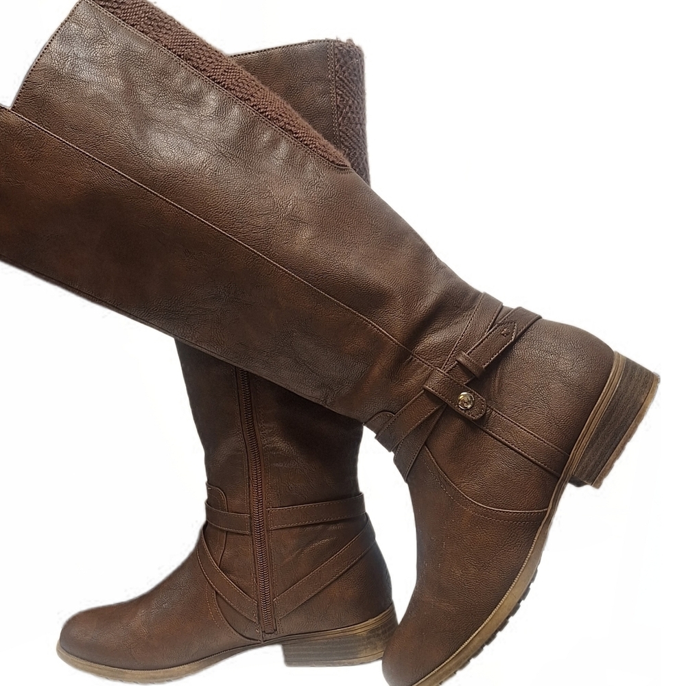 Steampunk Style Wide Calf Boots